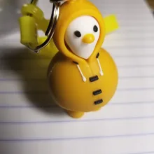 Llavero con forma de pato Kawaii de dibujos animados para mujer, llavero de animal personalizado, bolso colgante, llavero de regalo para niños