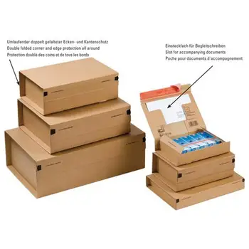 

Automontante brown cardboard box 46x31x16 cm CP06707COLOMPAC36.69