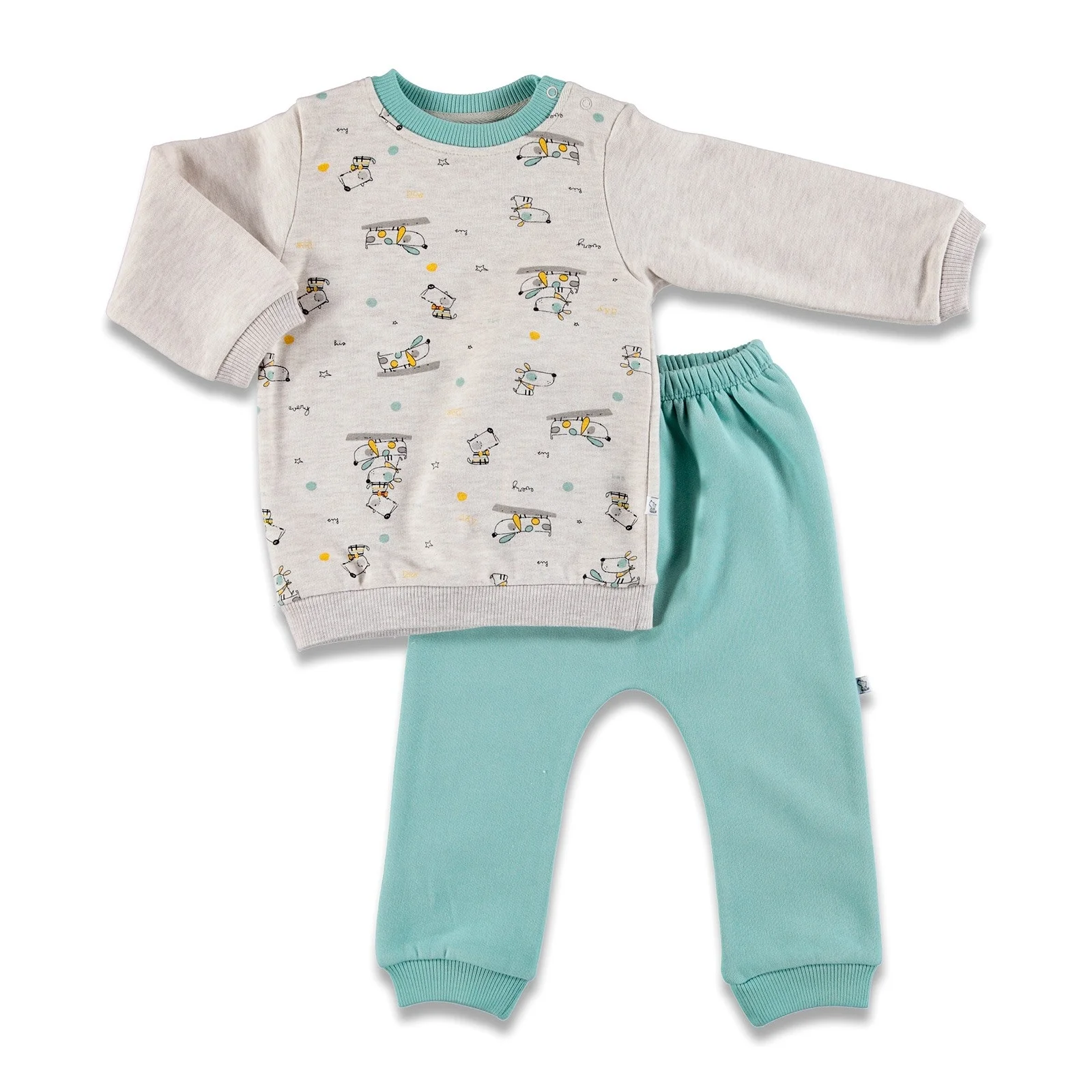 

ebebek Carmin Baby Colorful Dog Three Rope Tracksuit Set