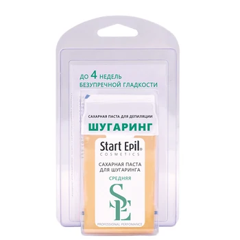 

Set paste cartridge "average" 100G + paper strips, start epil