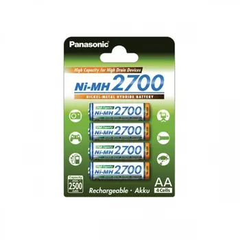 

Panasonic Mignon Model BK-3HGAE/4BE 2700mAh NiMH Blister 4 PCs.