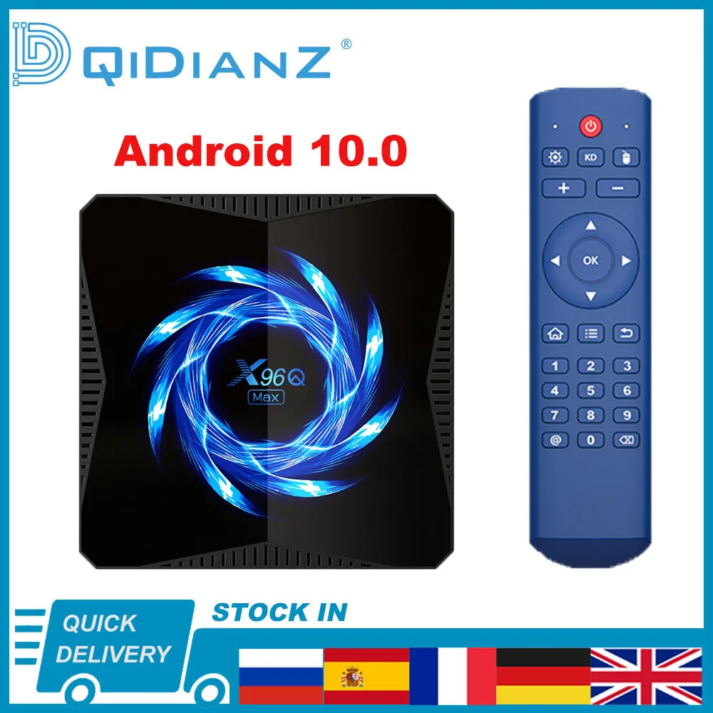 Media-Player Smart-Tv-Box Android 10.0 Allwinner H616 X96q-Max 4K Wireless HDR WIFI 4GB