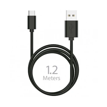 

1.2 meter long black type C cable with a power of 2.4 amps - C13A.