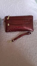 Bolso de mano de PU para mujer, cartera larga informal, monedero de grano Litchi, bolsa con cierre para muñeca, bolsillo para teléfono, tarjetero de crédito