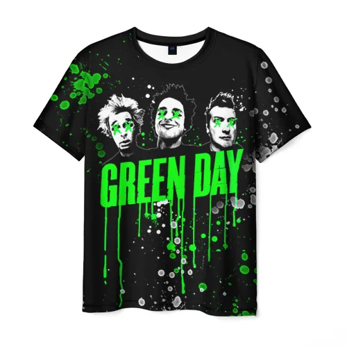 Мужская футболка 3D Green Day | одежда