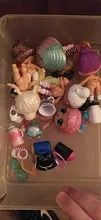 6 muñecas + 6 prendas + 6 zapatos + 6 botellas + 6 accesorios conjuntos aleatorios L.O.L. ¡Sorpresa! Muñeca LOL de 8cm, juguete para regalo