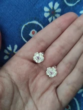 Todorova-pendientes de flores de cerezo de cristal, sin Piercing, para niñas, fiesta, sin agujero