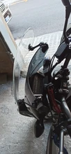 Extensión de parabrisas transparente para motocicleta, alerón de pantalla de viento, Deflector de flujo de aire ajustable, para Triumph Aprilia Honda