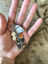 Nuevo HP magia la universidad llavero para las llaves búho esmalte llavero colgante de los fans de regalos-50