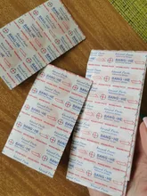 100 unids/pack impermeable Banda-SIDA vendas primero ayuda médica Anti-bacterias herida yeso Multi tamaño Casa de viaje de emergencia Kits