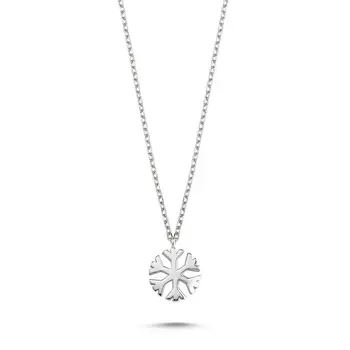 

Angemiel 925 Sterling Silver Snowflake Pendant-Rhodium Plated