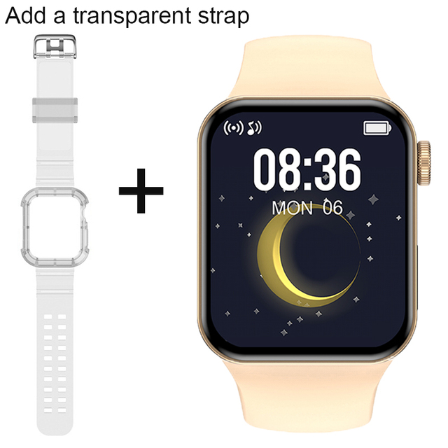 IWO Smartwatch Smart Watch Series 7 Double Button Heart Rate Monitor Dial Call Smart Watches Men Women For IOS Android