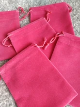 Lote de 50 unidades de bolsitas de terciopelo de colores, bolsitas de terciopelo con cordón, 5x7cm, 7x9cm, 8x10cm, 9x12cm
