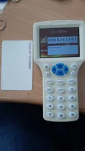 10 Frecuencia de lector de RFID escritor copiadora duplicador IC/identificación con Cable USB para Cable de 125Khz a 13,56 Mhz tarjetas pantalla LCD duplicador