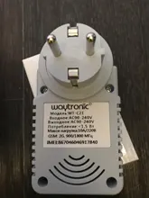 Enchufe de la UE, enchufe inteligente GSM, inglés, ruso, SMS, Control remoto, temporizador, controlador de temperatura con Sensor, enchufe de toma de corriente