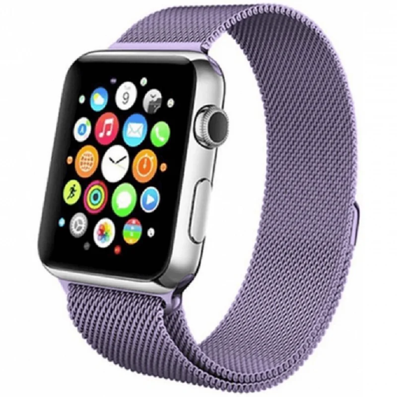 Ремешок для Apple Watch 38 mm/40 mm Миланская петля Elite (Milanese Loop) лавандовый | Наручные часы