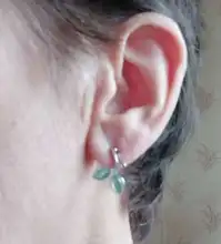 Mori-pendientes de rama de árbol para mujer, pendientes pequeños de ojo de gato, verde dulce, estudiantes, joyería, regalos de fiesta, gran oferta