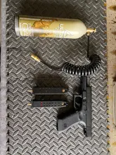 New Airsoft Adapter Set for Green Gas Canisters with Coil Hose