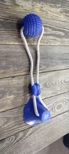 Juguetes para mascotas con copa de succión perro juguete con bola goma termoplástica para limpieza de perro juguetes para perros pequeños, perro de juguete