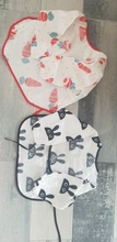 Baberos Bandana para bebé, bonitos Baberos de dibujos animados coloridos, impermeables, para comer, dibujo de manga larga, delantal, babero de autoalimentación para bebé