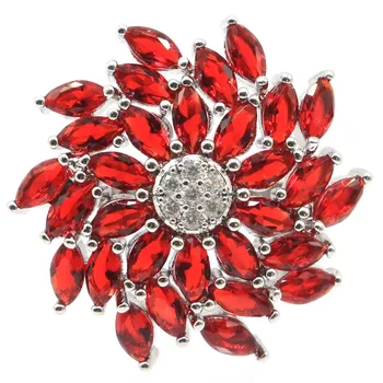 

24x24mm Deluxe Star Shape Created Red Blood Ruby CZ Gift For Woman's Jewelry Making Silver Rings