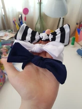 3 unids/lote Nylon sólido bebé diadema arco diademas para niños lindos indio turbante anudado de conejo de algodón Niños Accesorios para el pelo