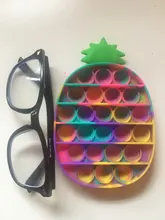 Juguetes antiestrés para aliviar el autismo, juguete sensorial antiestrés, multicolor, Burbuja, Simple, hoyuelos, envío gratis