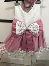 Vestido de bautismo blanco para niñas, ropa de cumpleaños de princesa para recién nacidos, vestido de baile de bautizo de flores para niñas pequeñas, vestidos infantiles para niñas de 12 a 24 meses