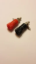 Socket-Connector Banana-Plugs Binding-Post 4mm Nickel-Plated Black Red 10pcs Nut DIY