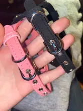 Suave de cuero de gamuza de arnés para perro Cachorro de diamantes de imitación chaleco para gatos mascota Mascotas Cachorro arneses para pequeño mediano perros Chihuahua rosa