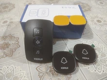 KERUI-Kit de timbre inalámbrico M525, campana de puerta inteligente de seguridad para el hogar, resistente al agua, botón táctil para exterior de transmisión súper larga