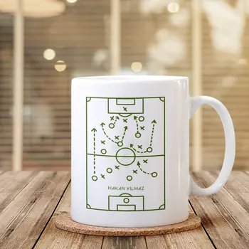 

Personalized Tactical Board Design White Mug Cup-3