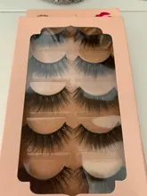 Pestañas de visón falsas, 5 pares de pestañas de Visión Natural, maquillaje 3d