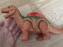 Dinosaurio eléctrico que camina, juguete de dinosaurios brillantes con sonido, modelo de animales para niños, regalo interactivo