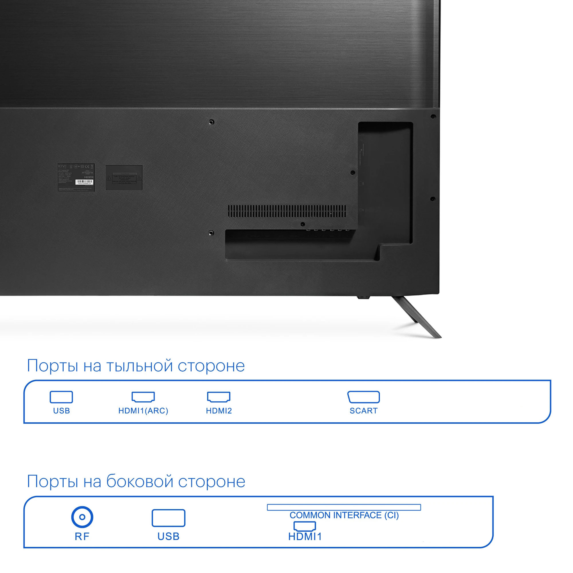 Телевизор 40" KIVI 40FB50BR Full HD цифровой dvb dvb-t DVB-T2 40inchTv