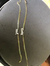 Tobillera con nombre en una cadena cubana, joyería personalizada, pulsera con placa con nombre, regalo de Navidad personalizado
