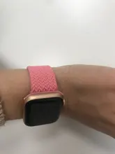 Correa trenzada Solo para Apple Watch, banda de 44mm, 40mm, 38mm, 42mm, pulsera de tela elástica de nailon serie iWatch 3 4 5 Se 6