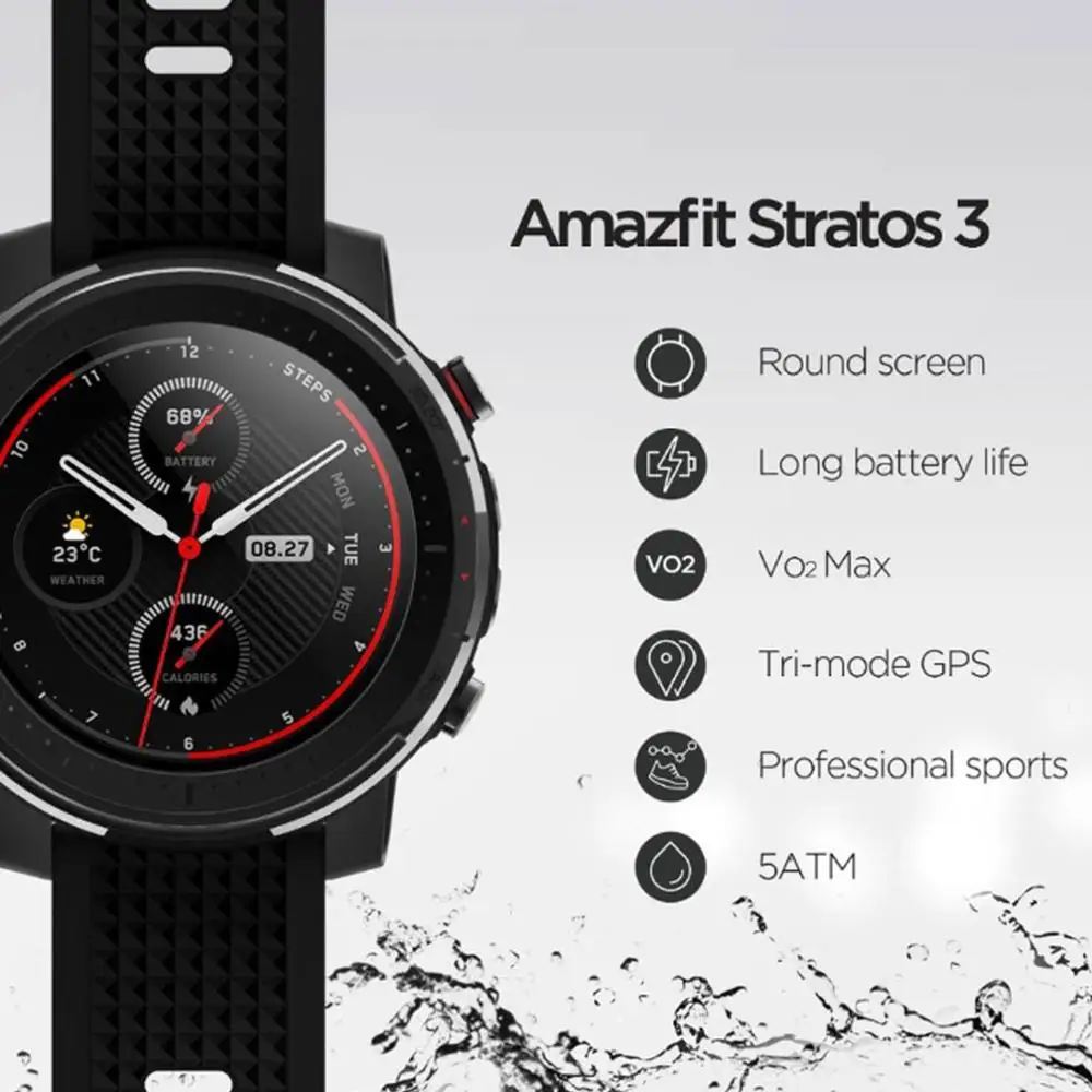 amazfit stratos waterproof