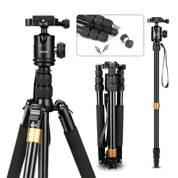 

AFAITH Q668S Camera Tripod For Phone Tripod For Camera Holder For Canon Dslr Projector Mount Stand Monopod Mountaineering Stick