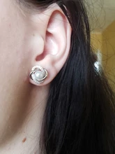 Pendientes de plata de ley 925 con perlas de circonita, pendientes de lujo para mujeres