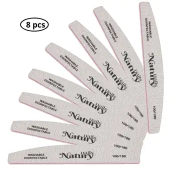 

Professional Nail Files double-sided grain 100/180. Natury Nails Set of 8 pcs