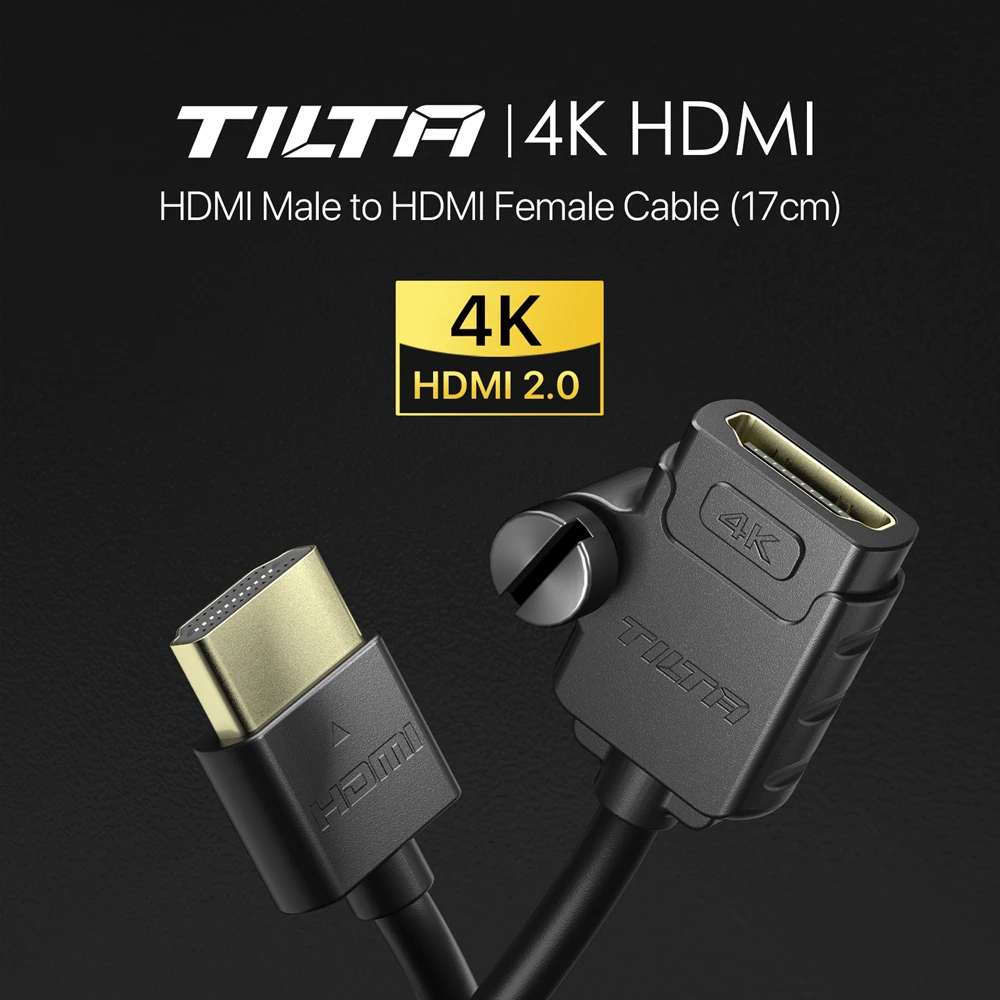 fêmea (17cm) com qualquer cabo HDMI padrão e inclinação Camera Cage