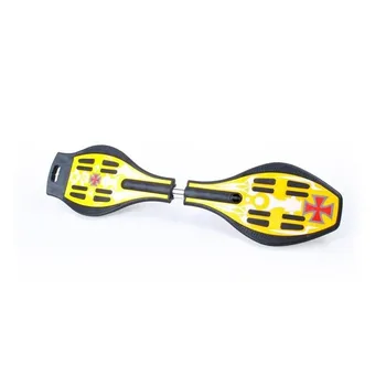 

Waveboard Glowing wheels Skateboard broken yellow twist 502