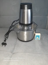 Picador eléctrico de carne y verduras de 2 velocidades, picadora, procesador de alimentos, cortador, 304 de acero inoxidable, 220V