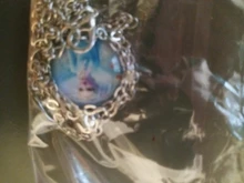 Disney Frozen 2-colgante de gemas para niña, collar de dibujos animados de princesa Aisha Anna, joyería de maquillaje de juguetes para niña