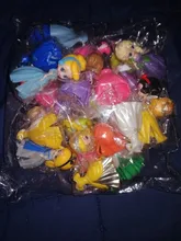 24 unids/set 5-8cm de princesa de Disney juguetes Snow White Sofía Belle Cenicienta Alice Anna dormir belleza vestido cambiante regalo