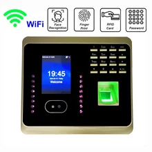 Uf100plus wifi biométrico face comparecimento sistema de impressão digital relógio tempo empregado attendace gestão dispositivo eletrônico