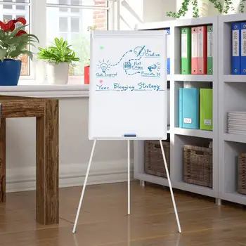

Blackboard Magnéticaanca + Easel Tripod Flipchart Aluminum Frame with Bandejaoque Adjustable Height Structure