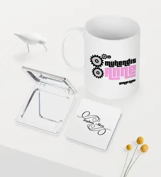 

Personalized Engineer Mother White Mug Mirror Set