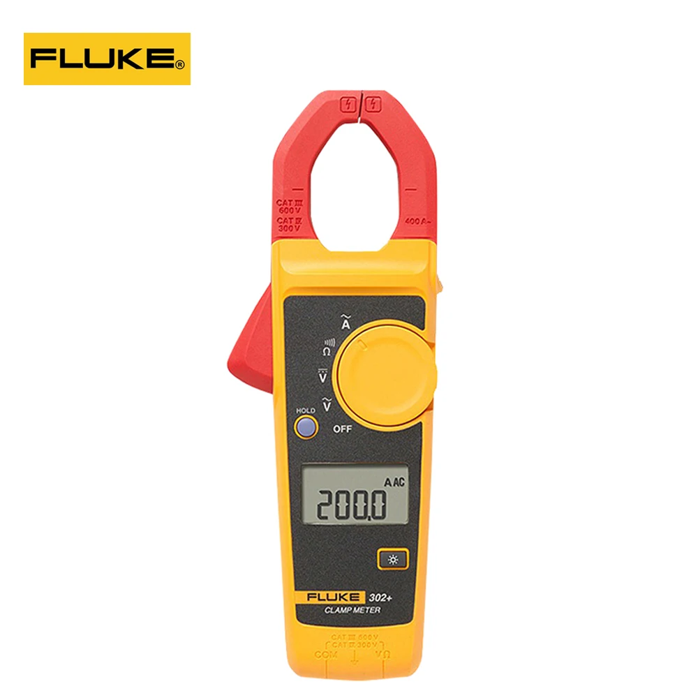 Профессиональный токоизмеритель FLUKE 302 + тестер переменного/постоянного тока
